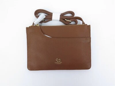 Radley London POCKETS Honey Brown Leather Small Crossbody Handbag 9" x 6" - Image 1 of 3