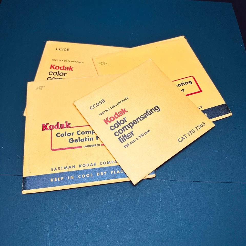 6"x6" Kodak Wratten Gel Filter CC05B CC10B CC20B CC30B SEALED & Unsealed - Image 1 of 1