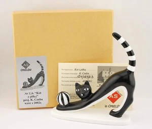 Cmielow #124/189/03 Large Cat With Ball Mint in Box with Certificate - Picture 1 of 4