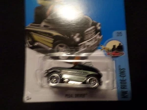 HW HOT WHEELS 2016 HW RIDE ONS #2/5 pedal conductor Hotwheels negro VHTF - Imagen 1 de 1