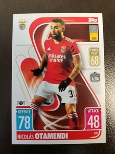 2021-22 TOPPS MATCH ATTAX UEFA Nicolas Otamendi card #328