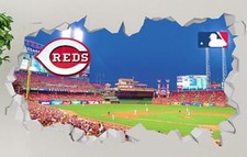 Cincinnati Reds Great American Park Custom Wall Decals 3D Wall Stickers Art OP13