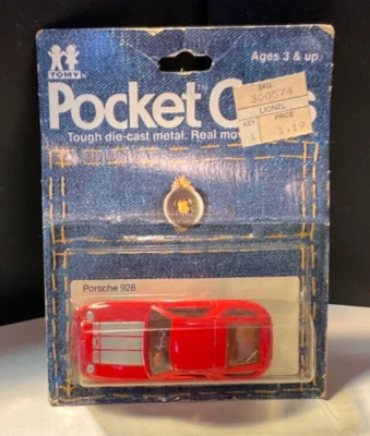 Coches de bolsillo Tomy 1982 vintage rojo Porsche 928 diecast NOS Foto 1 de 4
