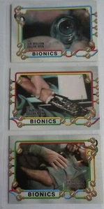 Juego de 3 cartas de persecución de Bionics de seis millones de dólares para hombre raro - Imagen 1 de 1