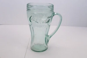 Vintage Green Coca Cola Glass With Handle Mug Made by Libbey Glass, 17 oz 6 1/4” - Picture 1 of 10
