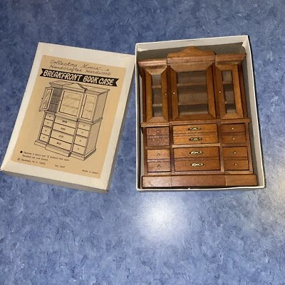 Estuche para libros Shackman Roll Breakfront miniatura casa de muñecas 1:12 hecho a mano nuevo Foto 1 de 4