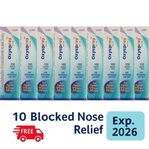 Oxyspray Nasal Spray 10ml x 10 | Blocked Nose Relief | 100 Doses Each | Exp 2026 - Picture 1 of 8