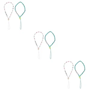 3 Count Mobile Phone Non-slip Bracelet Miss Cellphone Lanyard Charm - Zdjęcie 1 z 12
