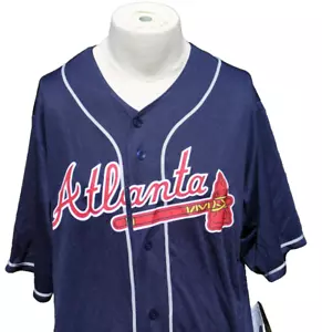 MLB Genuine Merchandise Atlanta Braves Jersey Mens Size XLT (Tall) New NWT - Picture 1 of 11