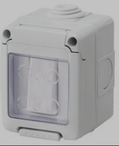 2 x CAJA HERMÉTICA CON DISPOSITIVOS DE SISTEMA - CON PULSADOR 1P Nº 10A - - Imagen 1 de 2