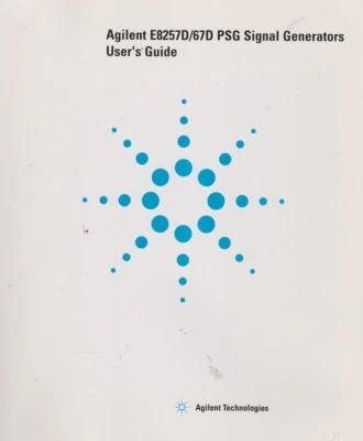 Agilent E8257D E8267D PSG Generator User Guide Manual  - Image 1 of 2