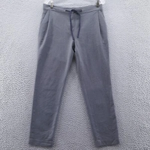 Lacoste Mens Wool Blend Pleated Pants 31x27* Gray Mid Rise Slim Leg Drawstring - Picture 1 of 15