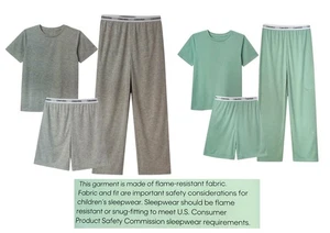 Calvin Klein Juego de Dormir 3 Piezas Niños Mezcla Poliéster Gris y Verde (Azul Surf) - Imagen 1 de 5