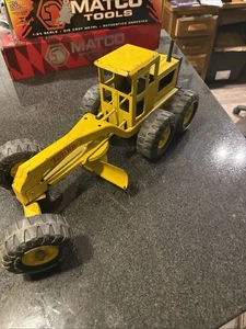 Vtg Early Tonka USA Pressed Steel Toy Road Grader Yellow MR-970 1960s-70s Used - Picture 1 of 1