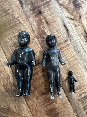 Muñecas Charlotte Charlie congeladas negras africanas raras (3) incluyendo una gordita. Difícil de encontrar Foto 1 de 4