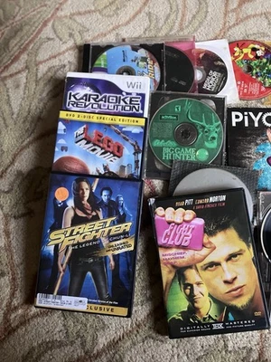 Various CDs DVDs Video Games Lot of 24 Untested Various Conditions Mixed Genres - Image 1 of 4