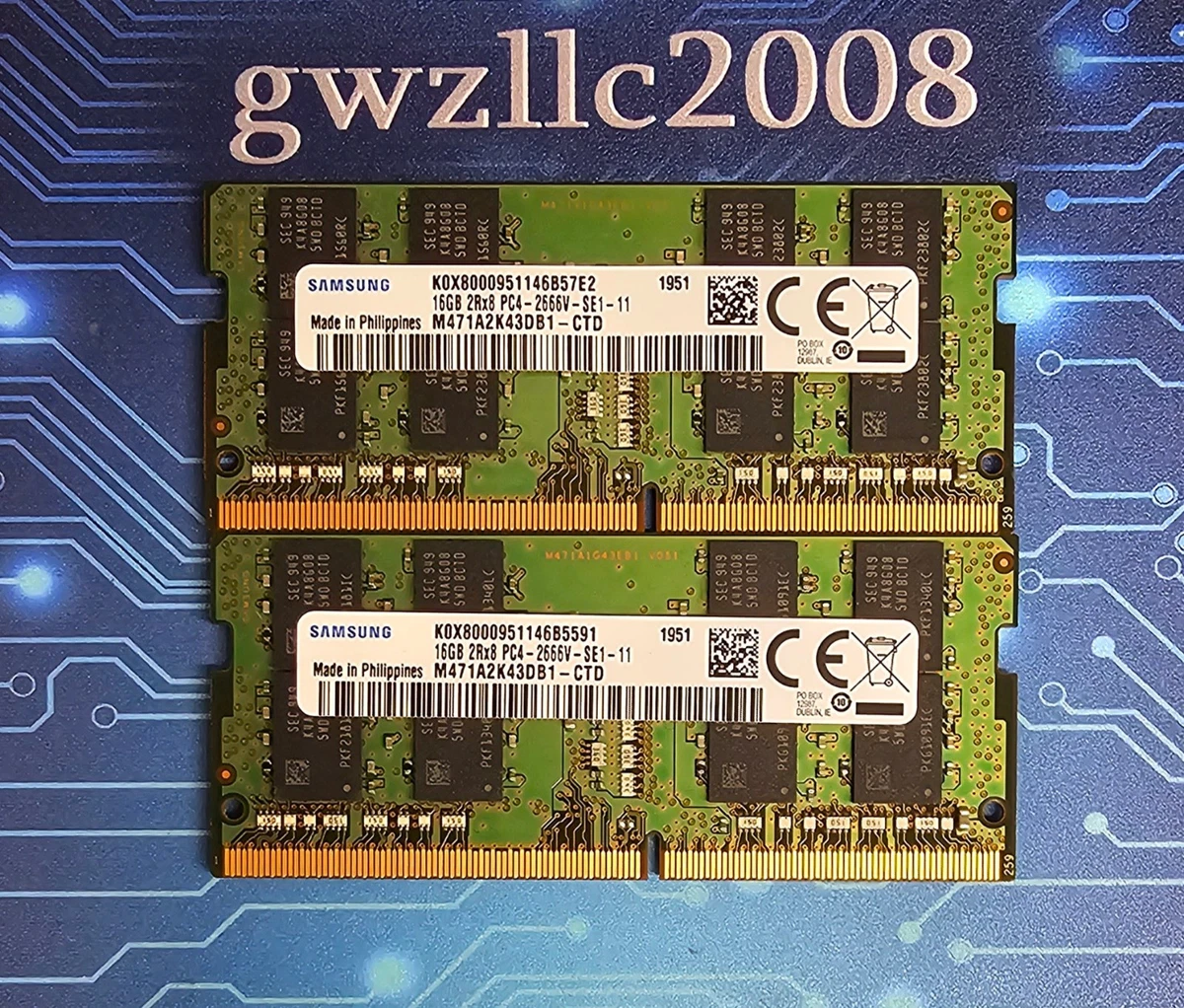 Samsung DDR4 SDRAM 16 GB Total Capacity Memory (RAM) for sale | eBay