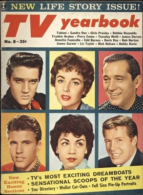 1960 TV ежегодник жизни история выпуск ELVIS PRESLEY вторник сварки ANNETTE FUNICELLO - Изображение 1 из 2