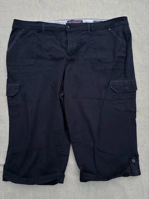 Auténtico capri cargo Gloria Vanderbilt para mujer 22 W grande cómodo Foto 1 de 4