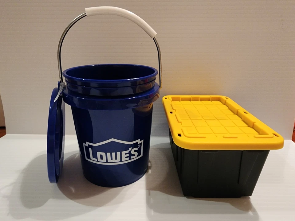 Lowe's Lowes Mini Bucket With Lid Teeny Tote 0.5-Quart BPA- 4in 2 Pack
