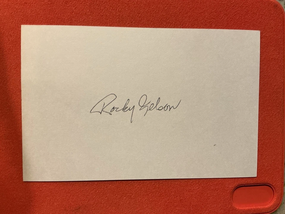 Rocky Nelson 🔥1960 World Series Champs Pittsburgh Pirates 🔥🔥Auto🔥🔥🔥🔥🔥🔥 - Image 1 of 1