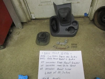 1998-2002 Dodge RAM 1500 2500 3500 4x4 Manual Floor Shifter Console Dark Mist - Image 1 of 4