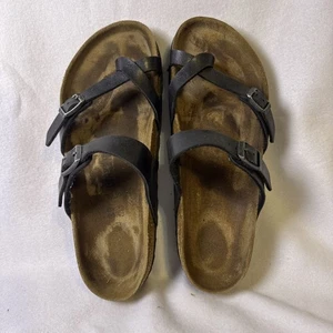 Birkenstock Sandals Women’s Size US 8.5 EU 39 Sandals Black Mayari Summer Beach - Picture 1 of 11