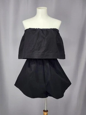 Undercover Hippie Wander Romper Womens One Size Black Strapless Boho - Image 1 of 4