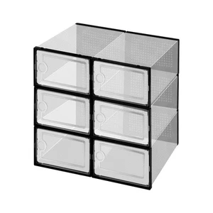 6PCS transparent shoebox for easy storage shoes odorless environmentally frie... - Picture 1 of 7