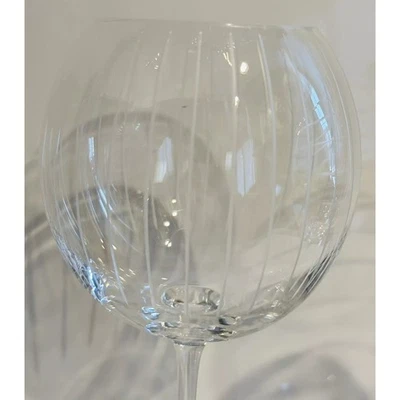 Набор из 2 MIKASA 9 «CHEERS воздушный шар вина бокал кубок травленые линии полоски - Изображение 1 из 4