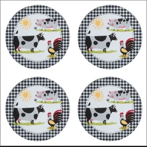 Juego de 4 manteles individuales trenzados de cocina o comedor Kay Dee Farm Charm Farm Farmhouse - Imagen 1 de 2