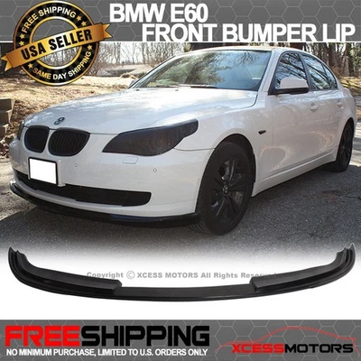 Fits 08-10 BMW E60 Lci 530 525 535 Type-H Front Bumper Lip Spoiler PU - Image 1 of 4