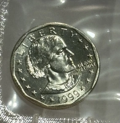 1999 D Susan B. Anthony Dollar Coin, $1, BU Uncirculated, Sealed, Nice! 🔥 - Image 1 of 2