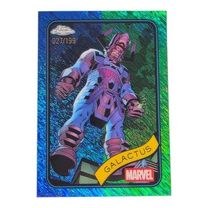 GALACTUS 2025 Topps Cromo Marvel Azul y Verde Brillo Refractor 27/199 #150 - Imagen 1 de 10