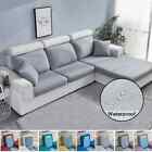 Furniture Protector Sofa Cover Corner Slipcover Elastic Solid Color Couch Cover