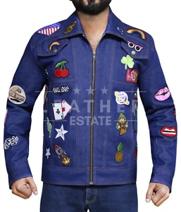 Rocketman Taron Egerton Jacket Elton John Rockstar Blue Jeansjacke - Bild 1 von 5