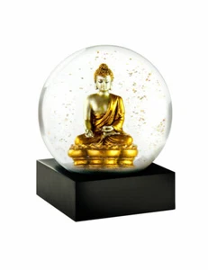 Gold Buddha Statue Schneekugel von CoolSnowGlobes meditative Wohn- oder Bürodeko - Bild 1 von 2