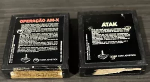 2 Dismac Atari 2600 import Brazil games River Raid and Atak - Picture 1 of 2
