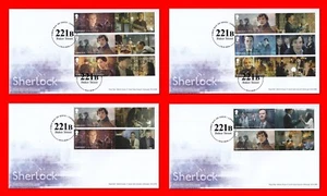 GB 2020 - Sherlock Generic Smilers/Hoja de coleccionista - Juego de 4 FDC - SG-LS126 - Imagen 1 de 6