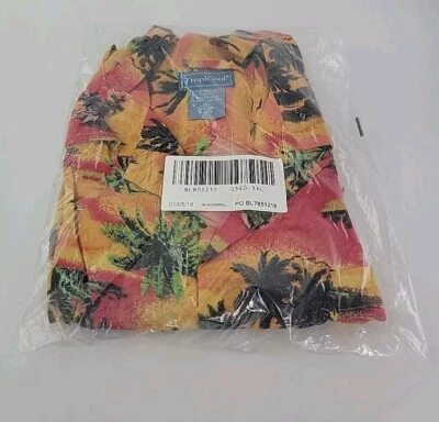 Camisa polo multicolor manga corta Tropicool para hombre con botones talla 3XL. Foto 1 de 4