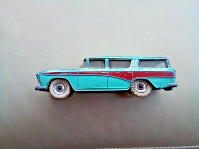 Vintage Dinky Toys 173, Nash Rambler, Blue Red, White Tyres, Diecast, Play Worn - Image 1 of 4