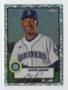 Mini-diamantes refractor Justin Dunn 2021 Topps cromo platino #309 #'d 32/70 - Imagen 1 de 2