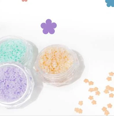 Minúsculos amuletos de arte de unhas de resina Sakura 3 mm, decodificação, mini cabochão - Imagem 1 de 4