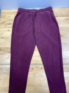 Alphalete Joggers Mens L Maroon Activewear Gym Training Drawstring 10656 - Picture 1 of 12