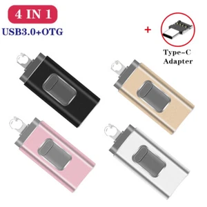 2TB 1TB OTG 4 in 1 USB Flash Drive Memory Stick Type C Adapter For For iPhone PC - Picture 1 of 16
