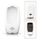 White Shockproof Abs Key Fob Cover Skin For Mercedes-Benz C E Gle Glc Gla-Class