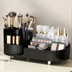Rotating Makeup Organizer,Large Capacity Cosmetic Display Case, Easy to Hold All - Picture 1 of 12