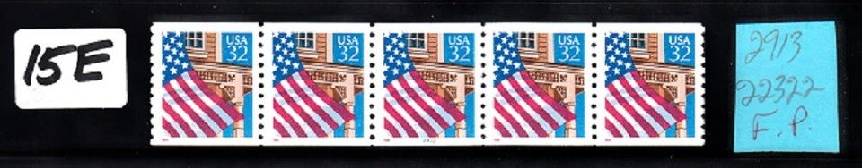 USA PNC SC# 2913 FLAG OVER PORCH 32c SELF ADHESIVE MNH-PL# 22322 -F.P. LOT 15E - Image 1 of 1