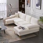 Modern Sectional Couch Sofa Set 4 Seat U-Shaped Chaise For Living Room Guestroom