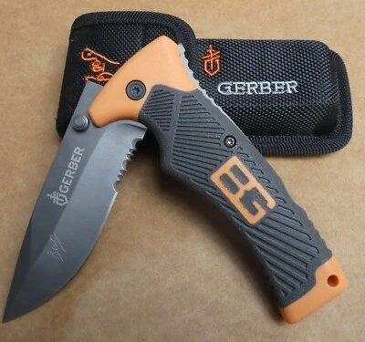 Pocket folding knife Camping, fishing with sheath BG 31-000752 - image 1 of 4